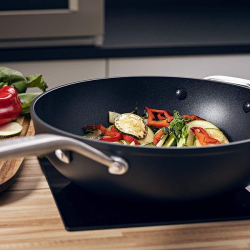 Сковорода KitchenAid Wok FHA 30 см з керамічним покриттям (CC005696-001)