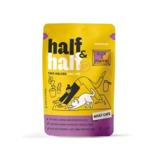 Вологий корм для кішок Half&Half з качкою та гарбузом в соусі 85 г (4820261921915)
