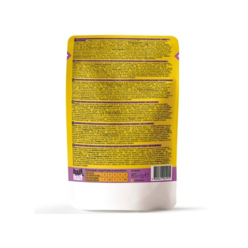 Вологий корм для кішок Half&Half з качкою та гарбузом в соусі 85 г (4820261921915)