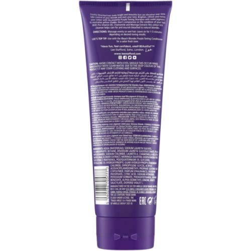 Шампунь Lee Stafford Bleach Blondes Purple Toning для освітленого волосся 250 мл (5060282705777)