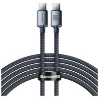Дата кабель USB-C to USB-C 1.2m 100W black Baseus (CAJY000601)
