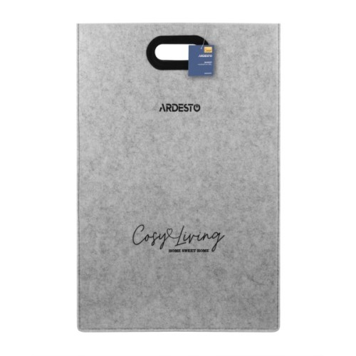 Кошик для білизни Ardesto Prestigio Сірий 68 л (ARHC2401FG)