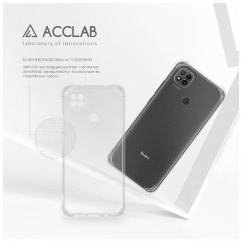 Чохол до мобільного телефона ACCLAB ShockProof Xiaomi Redmi 9C Transparent (1283126554117)