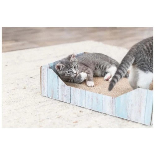 Дряпка (кігтеточка) для котів Trixie картонна з м'ятою 45×12×33 см (4011905480138)