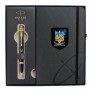 Ручка кулькова Parker IM 17 UKRAINE Black GT BP Палаючий Тризуб + блокнот Parker + подар.упаковка GIFT24 (22032b24_T1170u)