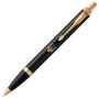Ручка кулькова Parker IM 17 UKRAINE Black GT BP Палаючий Тризуб + блокнот Parker + подар.упаковка GIFT24 (22032b24_T1170u)