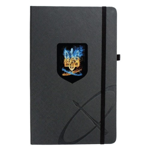 Ручка кулькова Parker IM 17 UKRAINE Black GT BP Палаючий Тризуб + блокнот Parker + подар.упаковка GIFT24 (22032b24_T1170u)