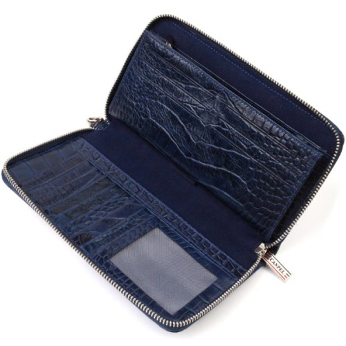 Гаманець Canpellini З натуральної шкіри Синій (21922)