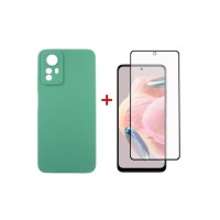 Чохол до мобільного телефона Dengos Kit for Xiaomi Redmi Note 12s case + glass (Mint) (DG-KM-46)