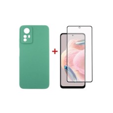 Чохол до мобільного телефона Dengos Kit for Xiaomi Redmi Note 12s case + glass (Mint) (DG-KM-46)