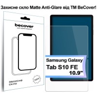 Скло захисне BeCover Matte Anti-Glare Samsung Galaxy Tab S10 FE (SM-X520/SM-X526) 10.9" (713442)