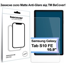 Скло захисне BeCover Matte Anti-Glare Samsung Galaxy Tab S10 FE (SM-X520/SM-X526) 10.9" (713442)