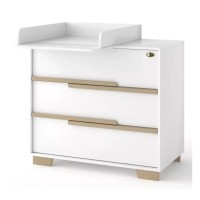 Комод-пеленатор Angelo Loft (біло-мокко) 90х51х90 (20010)