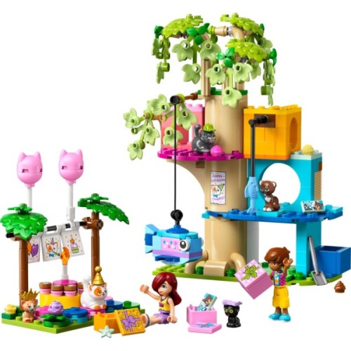 Конструктор LEGO Friends День народження кота та будинок на дереві (42666)