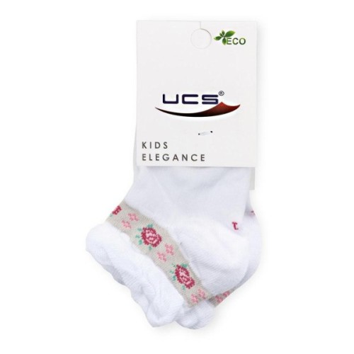 Шкарпетки дитячі UCS Socks з квіточками (M0C0101-1186-1-3G-white)