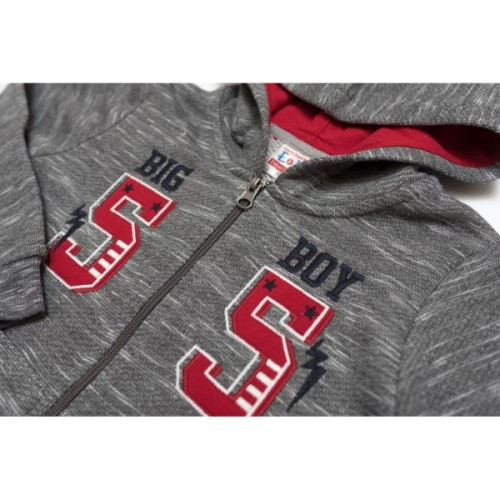 Спортивний костюм дитячий Breeze з капюшоном (9672-98B-gray)