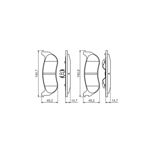 Гальмівні колодки Bosch 0 986 494 419