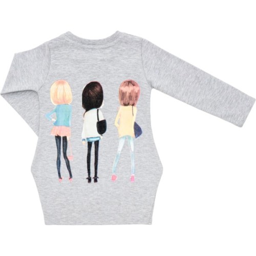 Плаття дитяче Breeze з кишенями (16593-116G-gray)