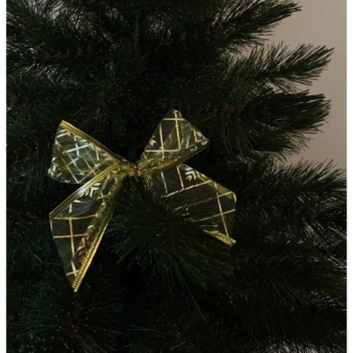 Прикраса декоративна Chomik бант органза 4 шт, 10 х 10 см, золотистий (5900779853737_1)