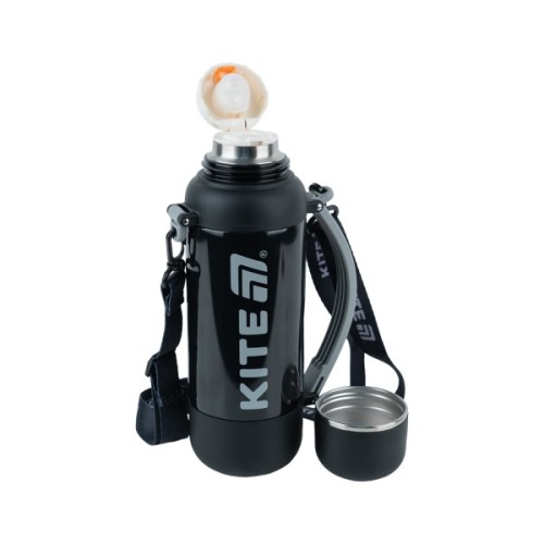 Термос Kite 1200 мл, чорний (K25-1225-1)