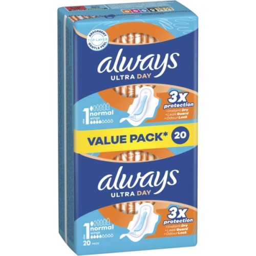 Гігієнічні прокладки Always Ultra Day Normal (Розмір 1) 20 шт. (8700216171311)