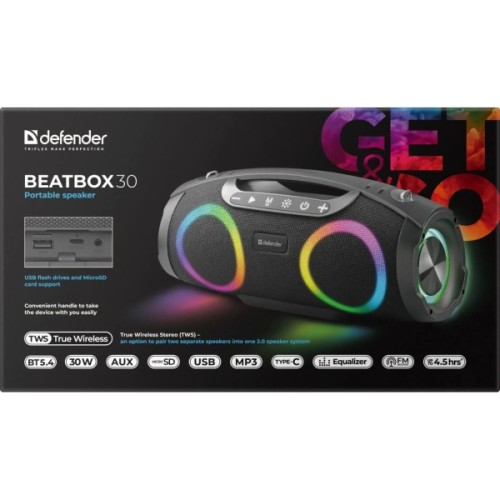 Акустична система Defender Beatbox 30 Black (65231)