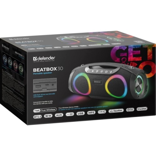 Акустична система Defender Beatbox 30 Black (65231)