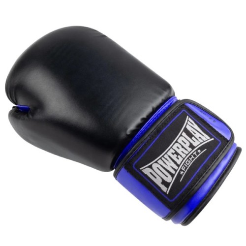 Боксерські рукавички PowerPlay 3004 Classic Чорно-Сині 12 унцій (PP_3004_12oz_Bl/Navy)