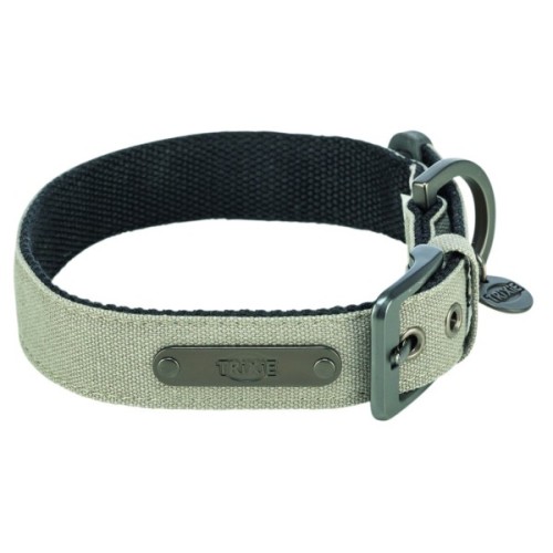 Нашийник для тварин Trixie CityStyle екстраширокий M 35–42 см 25 мм світло-сірий (4053032681835)