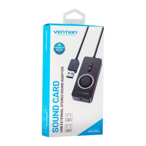 Звукова плата Vention Audio USB 3х3,5mm jack 0.15m Volume Control (CDRBB)