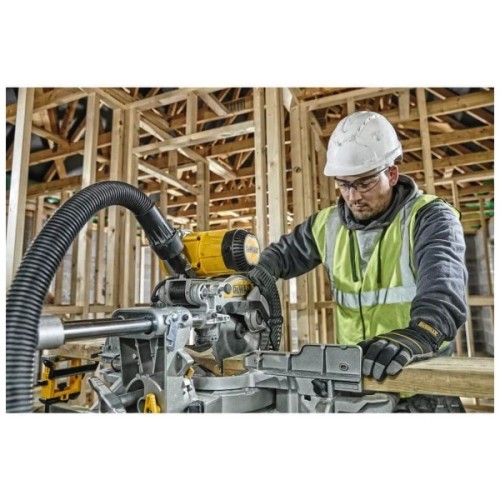 Торцювальна пила DeWALT 1675 Вт, диск 250х30 мм, 4000 об/хв, XPS, 22 кг (DWS727)