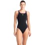 Купальник Arena Pro_File Swimsuit Solid 008055-590 чорний, фіолетовий 38 (3468337414384)