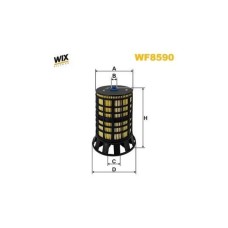 Фільтр паливний Wixfiltron WF8590
