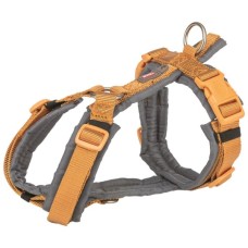 Шлея для собак Trixie Premium трекінгова S–M 44–53 см 20 мм оранжево-сіра (4053032678842)