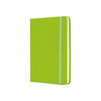 Книга записна Optima А6 SQUARE, тверда обкладинка, гумка, кремовий блок лінія, фісташковий (O20386-67)