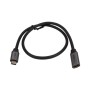 Дата кабель USB-C M to USB-C F 0.5m 5Gbps 60W 4K60Hz Cabletime (CA913664)