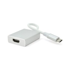 Перехідник USB-C to HDMI F 0.1m 4K silver Voltronic (YT-C-Type-C(M)/HDMI(F)S)
