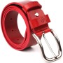 Ремінь Grande Pelle Жіночий з натуральної шкіри Червоний (21475)