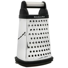 Терка KitchenAid Universal чотирьохстороння з контейнером, чорна (KQG300OSOBE)