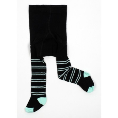 Колготки дитячі BNM у смужку (M0C0301-1334-1B-blackgreen)