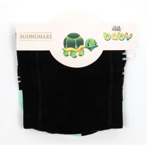 Колготки дитячі BNM у смужку (M0C0301-1334-1B-blackgreen)
