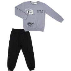 Спортивний костюм дитячий Breeze GREAT DAY (20536-128B-gray)