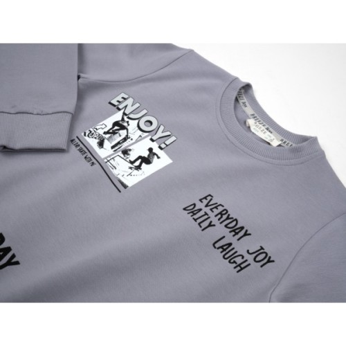 Спортивний костюм дитячий Breeze GREAT DAY (20536-128B-gray)