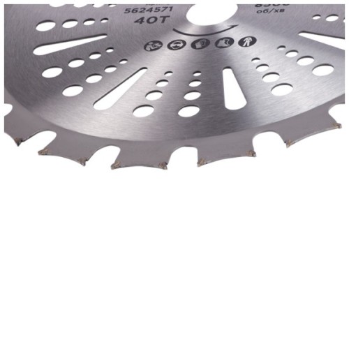 Ніж для тримера Sigma з твердосплавними напайками 255x25.4мм 40т двосторонній (5624571)
