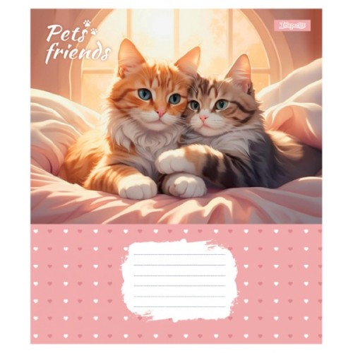 Зошит 1 вересня Pets Frinds А5 12 аркушів лінія (768067)