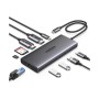 Концентратор Ugreen USB-C 2xHDMI 8K30Hz/4K60Hz + 3xUSB 3.2 + 2xUSB-C 3.2 + RJ45 + SD/TF + PD 100W (15534)