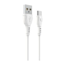 Дата кабель USB 2.0 AM to USB-C 1.0m PVC white Wibrand (WI.DC/BO1W-UC)