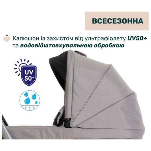 Коляска Chicco 2 в 1 Activ3 New Сіра (2900990887156) (87154.54.01)