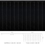 Гірлянда Delux Waterfall С 264LED 3х2 м теплий білий/прозорий IP20 (90018003)