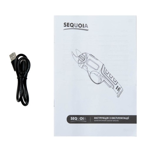 Секатор SEQUOIA 3.6V, 2Ah, 10мм (SBP3610C)